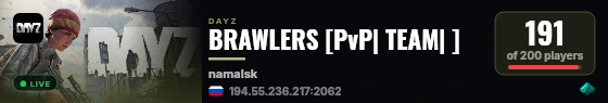 BRAWLERS [PvP| TEAM| ] live status badge