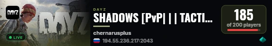 SHADOWS [PvP| | | TACTICAL] live status badge