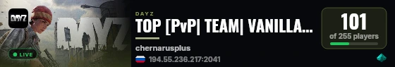 TOP [PvP| TEAM| VANILLA| ] live status badge