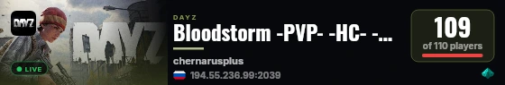 Bloodstorm -PVP- -HC- -NIGHT+- -LOOT++- live status badge