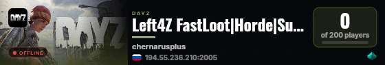 Left4Z FastLoot|Horde|Survival live status badge