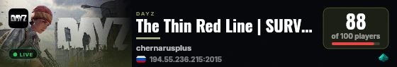 The Thin Red Line | SURVIVAL | MILITARY | PVP live status badge