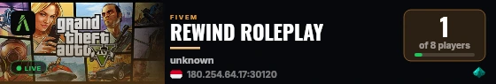 REWIND ROLEPLAY live status badge