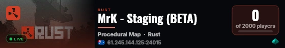MrK - Staging (BETA) live status badge