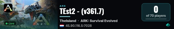 TEst2 - (v361.7) live status badge