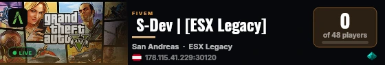  S-Dev | [ESX Legacy] live status badge