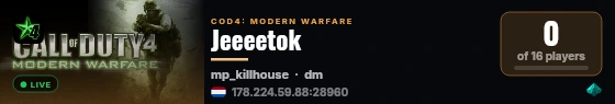 Jeeeetok live status badge