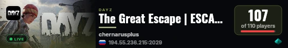 The Great Escape | ESCAPE ZONE | PVP | LOOT live status badge