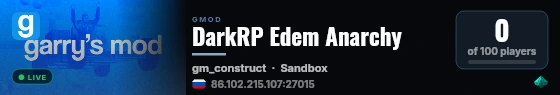 DarkRP Edem Anarchy live status badge