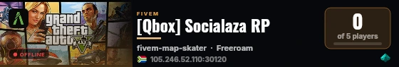 [Qbox] Socialaza RP live status badge
