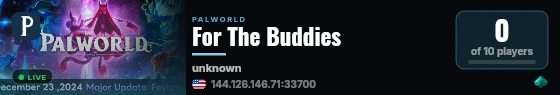 For The Buddies live status badge