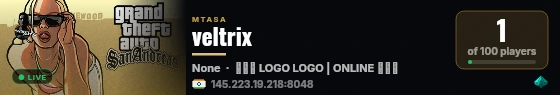 veltrix live status badge