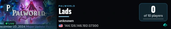 Lads live status badge