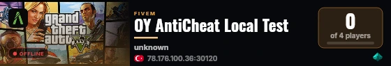 OY AntiCheat Local Test live status badge