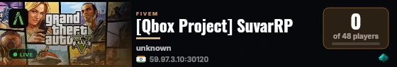[Qbox Project] SuvarRP live status badge