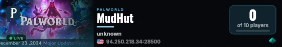 MudHut live status badge