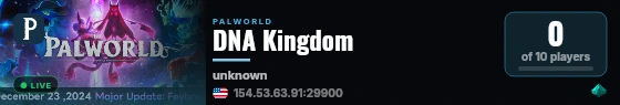 DNA Kingdom live status badge