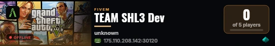 TEAM SHL3 Dev live status badge