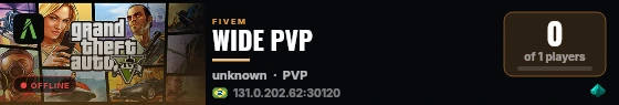 WIDE PVP live status badge