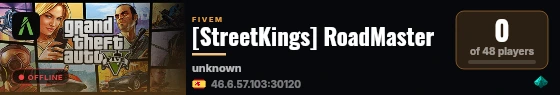 [StreetKings] RoadMaster live status badge