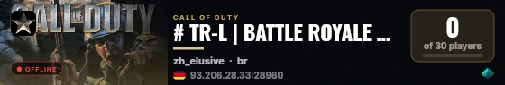 # TR-L | BATTLE ROYALE warzone2003.com live status badge