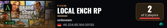 LOCAL ENCH RP live status badge