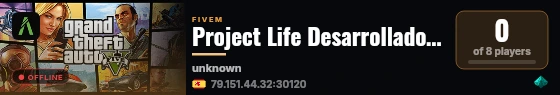 Project Life Desarrolladores live status badge