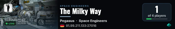 The Milky Way live status badge