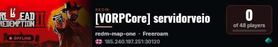 [VORPCore] servidorveio live status badge