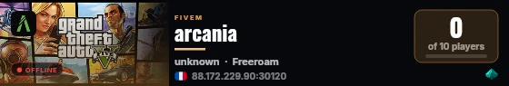 arcania live status badge