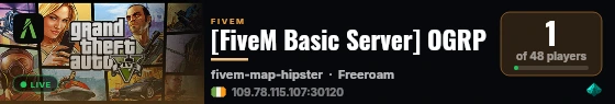 [FiveM Basic Server] OGRP live status badge