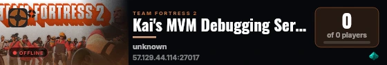 Kai's MVM Debugging Server live status badge