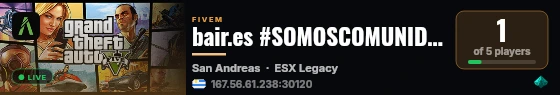 bair.es #SOMOSCOMUNIDAD live status badge