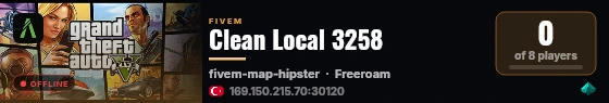 Clean Local 3258 live status badge