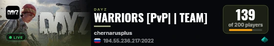 WARRIORS [PvP| | TEAM] live status badge