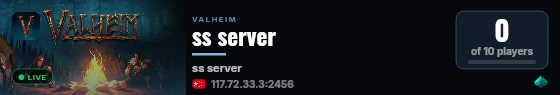 ss server live status badge