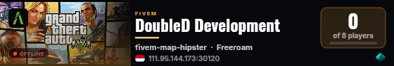 DoubleD Development live status badge