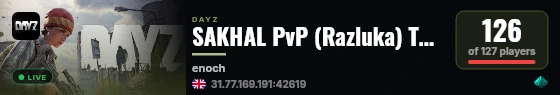 SAKHAL PvP (Razluka) The Expendables DayZ by Dr.Day live status badge