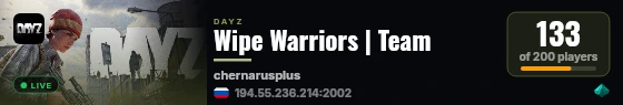 Wipe Warriors | Team live status badge
