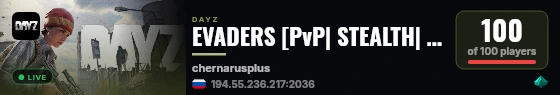 EVADERS [PvP| STEALTH| ESCAPE| ] live status badge