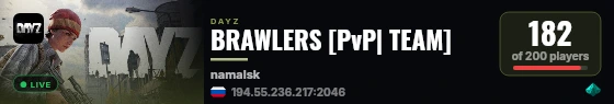 BRAWLERS [PvP| TEAM] live status badge