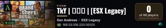 TkY | تكي | [ESX Legacy] live status badge