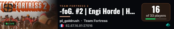-foG. #2 | Engi Horde | Humans vs Bots | !rtv live status badge