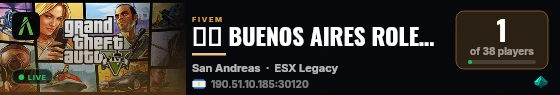 🇦🇷 BUENOS AIRES ROLEPLAY | OFICIAL & SEGURO live status badge