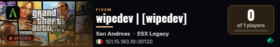 wipedev | [wipedev] live status badge