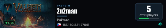 žužman live status badge
