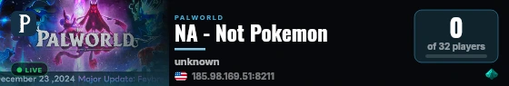 NA - Not Pokemon live status badge