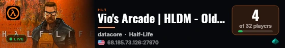 Vio's Arcade | HLDM - Old Foldy's Playhouse live status badge