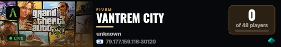 VANTREM CITY live status badge