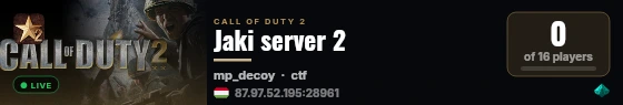 Jaki server 2 live status badge